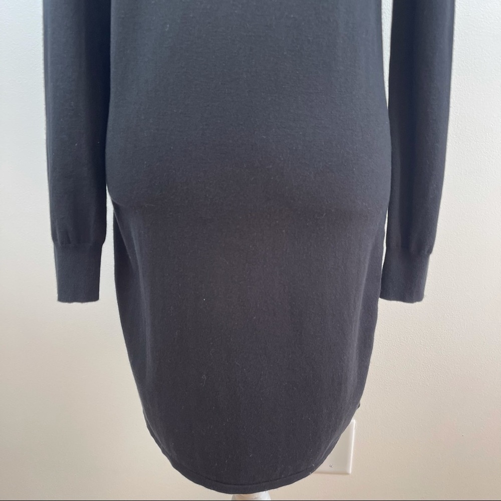 𝅺Boston Proper Women’s Cowl Neck Cold Shoulders Knit Dress Size XS - Picture 7 of 9